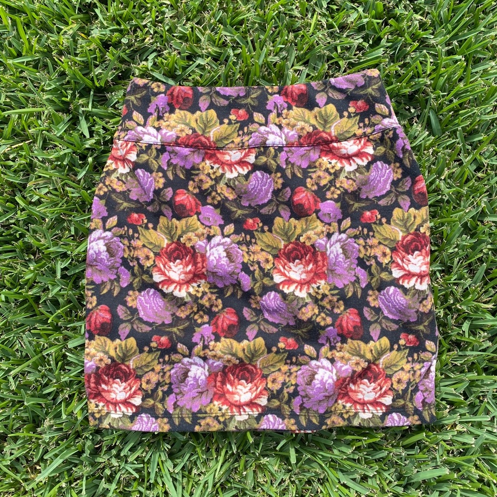 OU Silence + Noise floral skirt